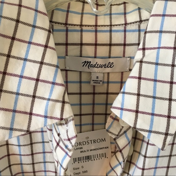 Madewell oversized ex-boyfriend plaid shirt - NWT - Picture 3 of 5